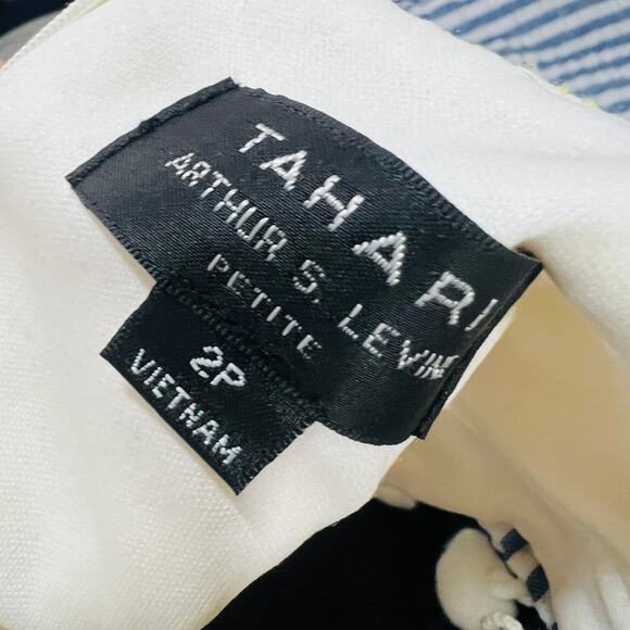 Tahari Fit & Flare Dress Golden Yellow Cutout Casual Spring Bright - 2P - Picture 6 of 6